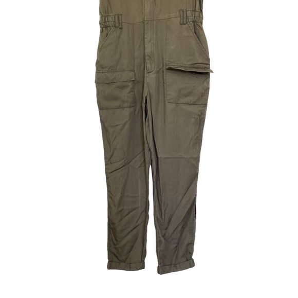 Abercrombie Fitch Green Sleeveless Utility Jumpsuit Playsuit Size Small Tall - Picture 4 of 12
